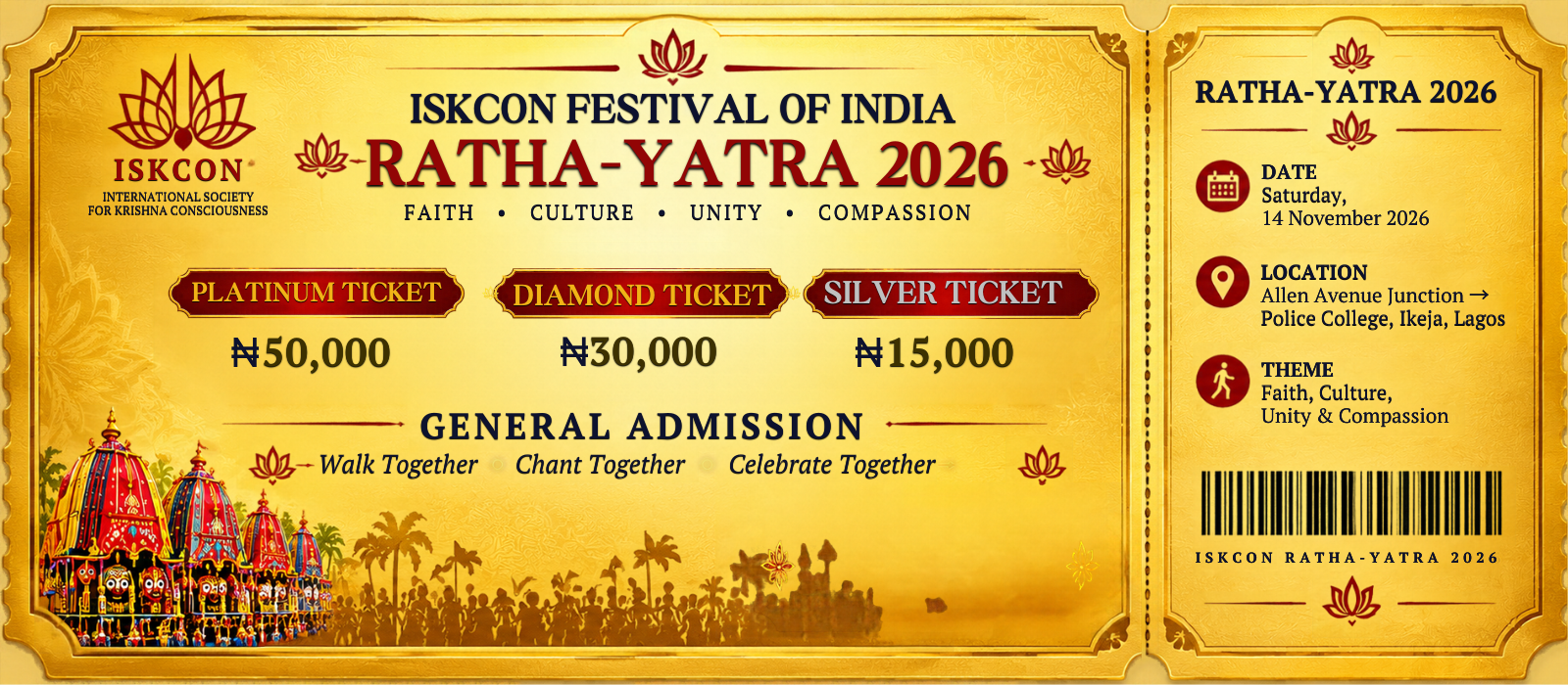 Iskcon Festival of India-Lagos